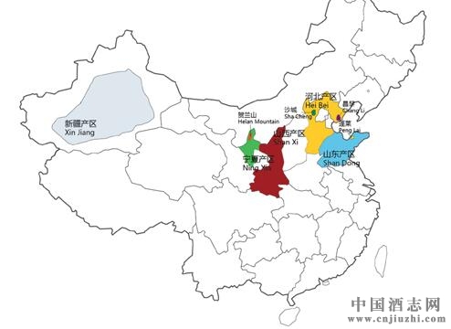 中國(guó)葡萄酒地圖:國(guó)內(nèi)葡萄酒產(chǎn)區(qū)